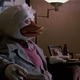 Howard the Duck watching TV.